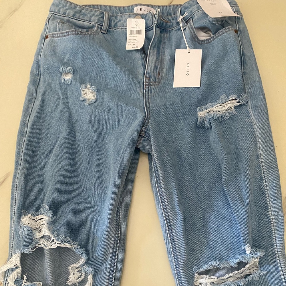 Windsor high rise straight for light blue jeans